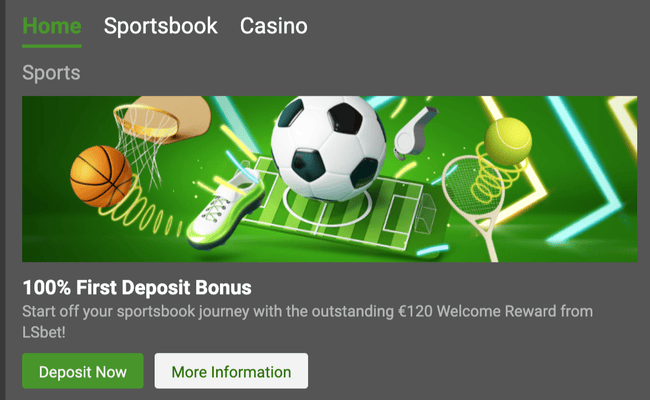 LSBet bookie’s welcome offer!