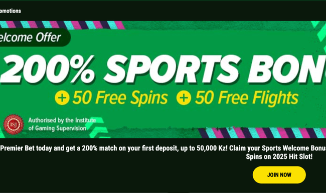 Premier Bet 200% Sports Welcome Bonus! 