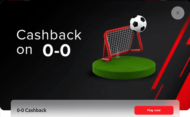 Winmasters 0-0 Cashback Offer! 