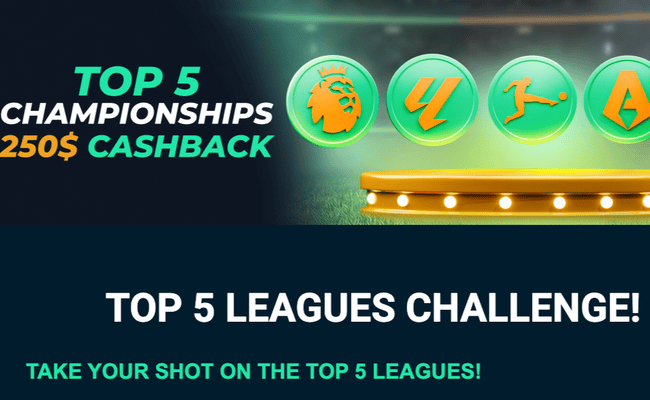 Rolletto Top 5 Leagues Offer!
