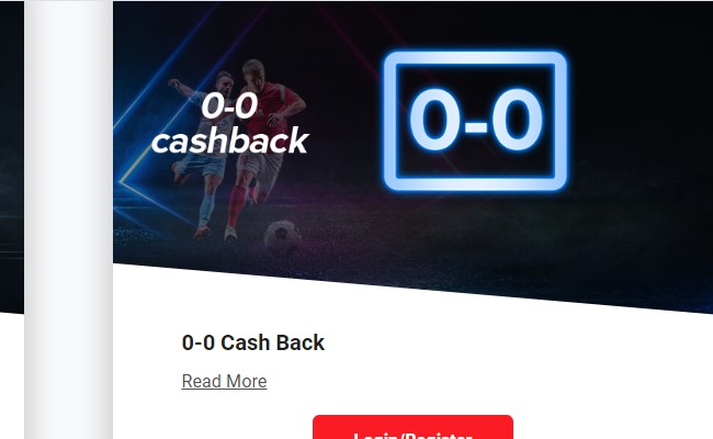Winmasters 0-0 Cashback!