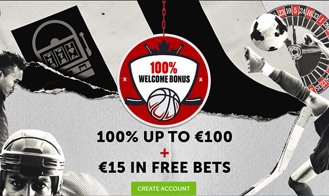 100% up to €100 + €15 in free bets by Betsafe!