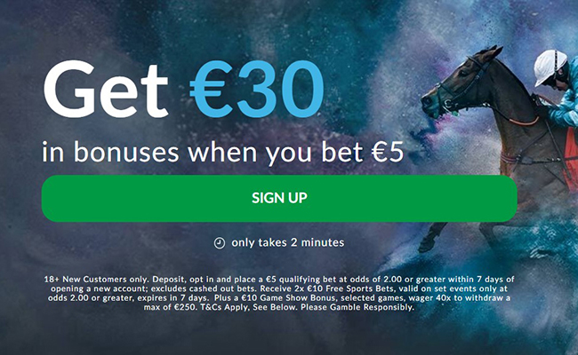 Bet 5 and get 30 EUR in bonuses Betvictor!