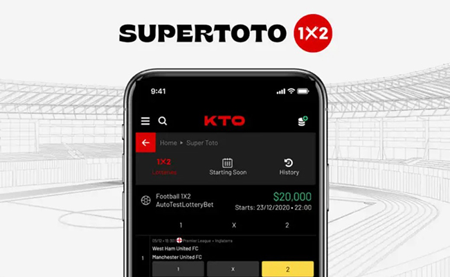 KTO bookmaker presents Supertoto 1X2!