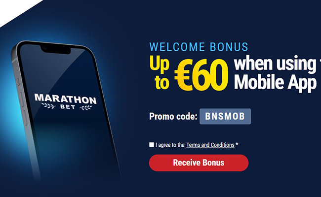 Marathonbet’s mobile app welcome offer!