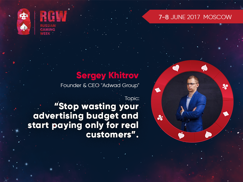 Founder and chief executive of Adwad Group, will explain how to pay only for real customers at RGW 2017